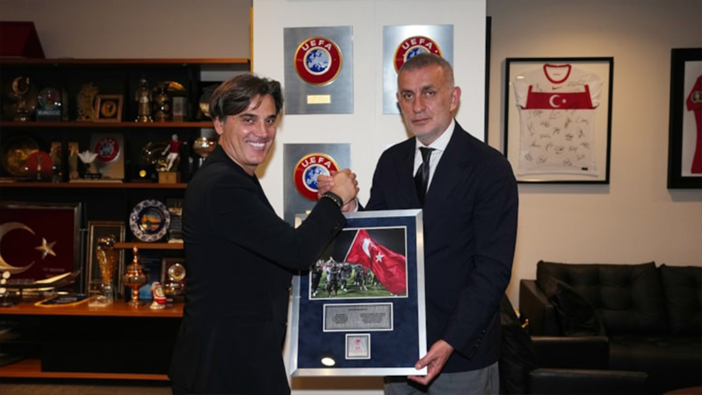 TFF Başkanı Hacıosmanoğlu Montella ile Vedalaştı