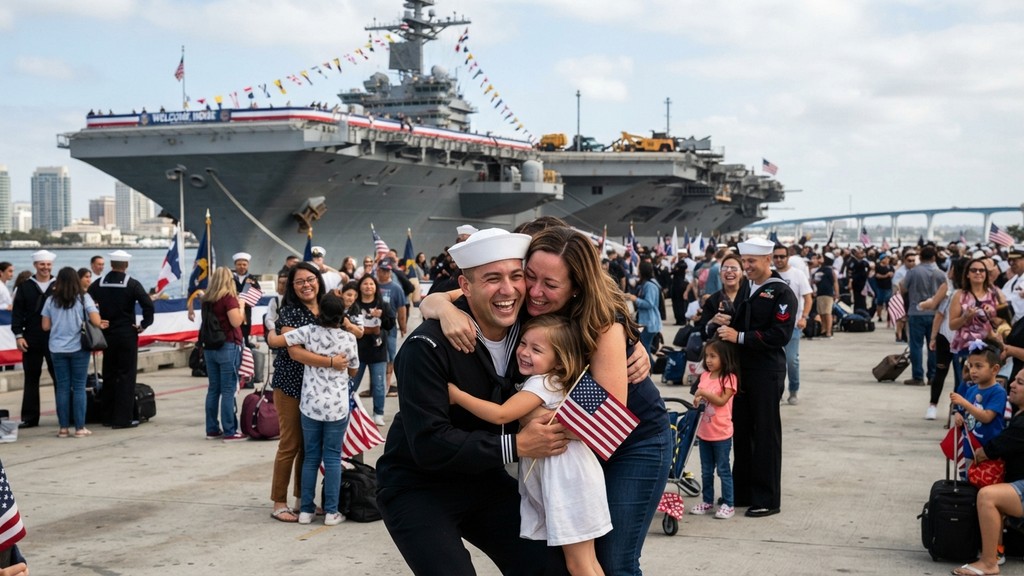 USS Abraham Lincoln Görevini Tamamlayarak Döndü